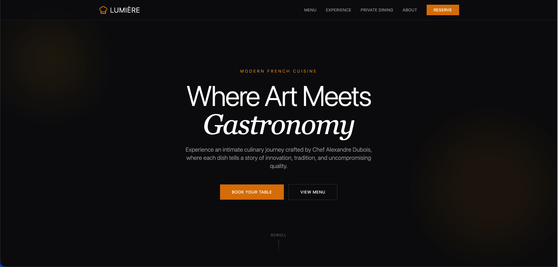 Restaurant Website